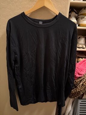lululemon athletica Black Fundamental Long-Sleeve Crewneck Shirt